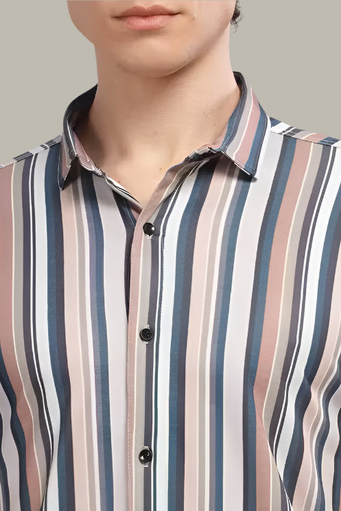Mens Staylish Casual Lycra Half Sleeve Shirt