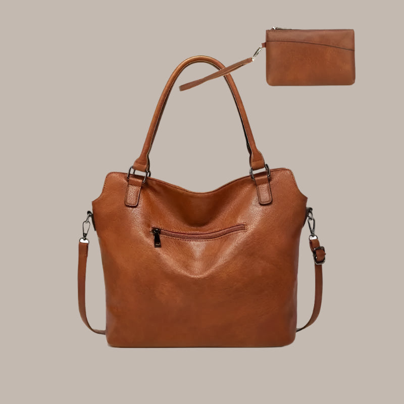Spacious Interior of PU Leather Hobo Tote Bag – Great for Everyday Use