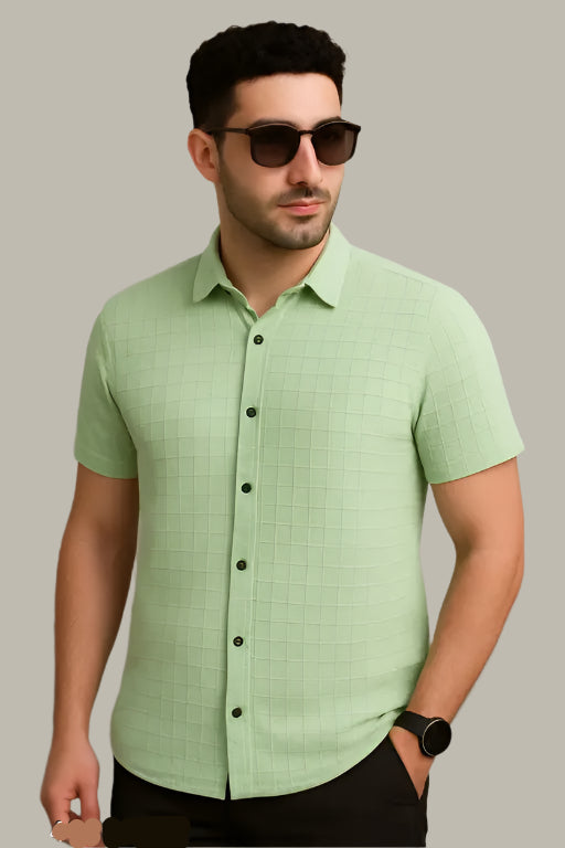 Front view of latest designer shirt for men – stylish and modern look