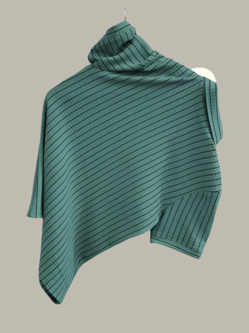 Back design of striped polo neck T-shirt for men – casual wear