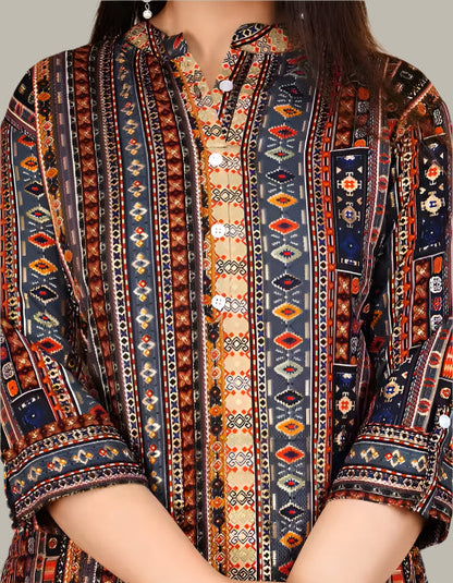 Soft Cotton Tunic Fabric – Breathable & Skin-Friendly Material for Women
