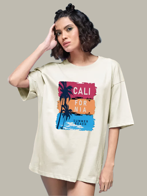 Women's Oversize Smartees Printed T-Shirt – Front View
